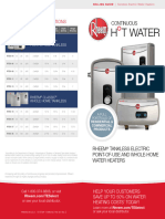 H T Water: Tankless Electric Water Heater Specifications