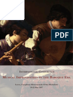 Musical Improvisation in The Baroque Era
