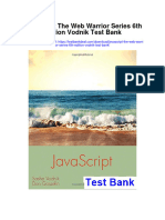 Javascript The Web Warrior Series 6th Edition Vodnik Test Bank