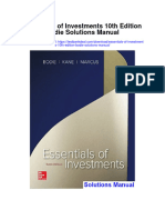 Essentials of Investments 10th Edition Bodie Solutions Manual