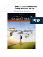 Essentials of Managerial Finance 14th Edition Besley Solutions Manual