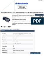 BHI62E 180RH 200W (14HP) InductionGearMotor (1801GearRatio) (Single Phase220230VAC)