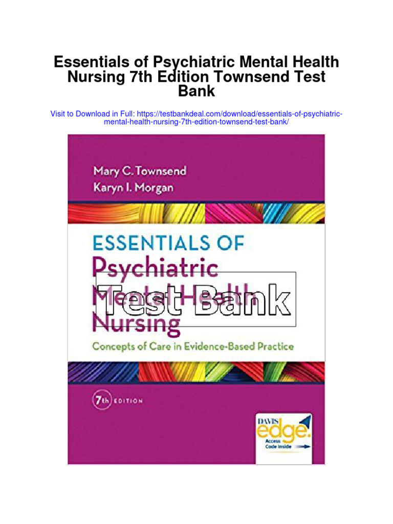 Essentials of Psychiatric Mental Health Nursing 7th Edition Townsend