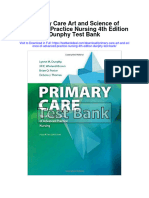 Primary Care Art and Science of Advanced Practice Nursing 4th Edition Dunphy Test Bank