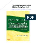 Essentials of Sonography and Patient Care 3rd Edition Craig Test Bank