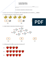 Prueba Matemática Numeración