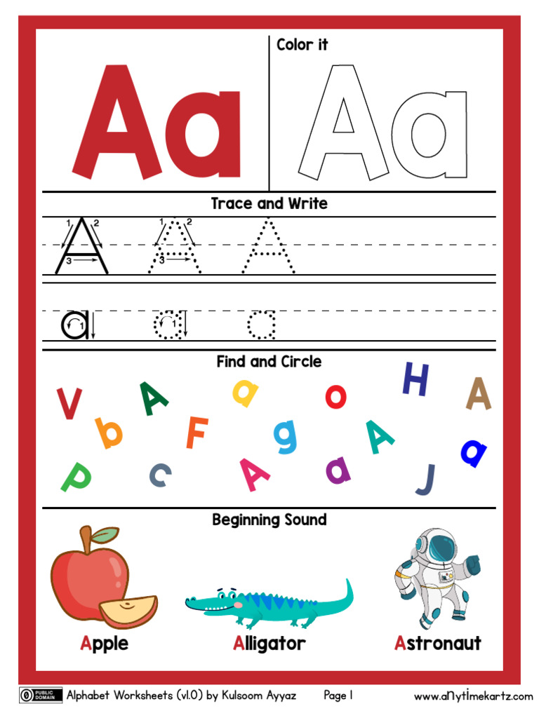 Alphabet Activities for Preschoolers | PDF