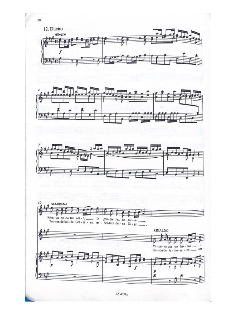 Duetto - Scherzando | PDF