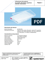 Product - Specification-Placa de Cultivo Celular, 96 Pocillo, Superficie - EstÃ¡Ndar, Fondo Plano-83.3924.005