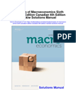 Principles of Macroeconomics Sixth Canadian Edition Canadian 6th Edition Mankiw Solutions Manual