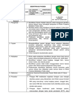 Sop Identifikasi Pasien