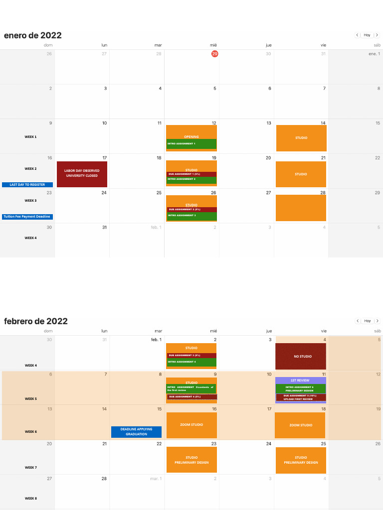 Schedule PDF