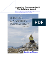 Financial Accounting Fundamentals 4th Edition Wild Solutions Manual