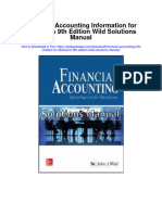 Financial Accounting Information For Decisions 9th Edition Wild Solutions Manual