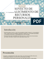 Proyecto de Fortalecimiento de Recursos Personales