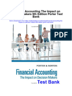 Financial Accounting The Impact On Decision Makers 9th Edition Porter Test Bank