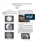 Absorbent Water Battery Set Up in The Vat of Oil Transformers