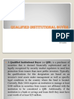 QIB Role in Capital Markets
