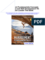Management Fundamentals Concepts Applications and Skill Development 7th Edition Lussier Test Bank