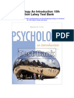 Psychology An Introduction 10th Edition Lahey Test Bank