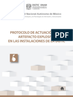 Protocolo de Actuación Ante Artefacto Explosivo en Las Instalaciones de La DGTIC