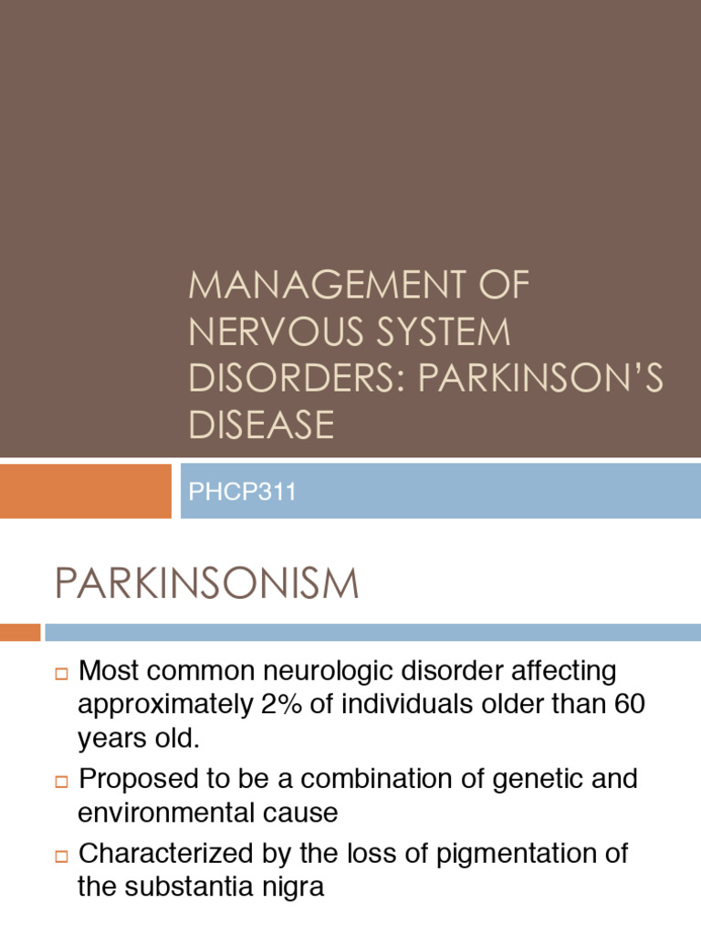 Parkinsons Disease | PDF