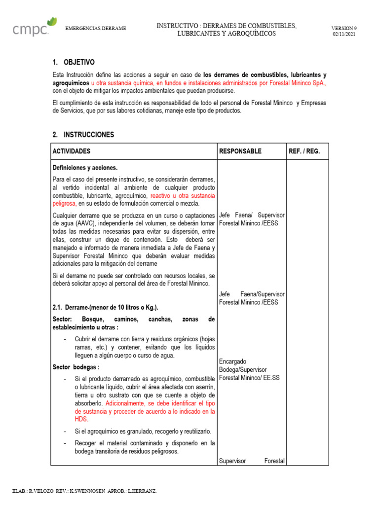 Derrame de Combustible | PDF