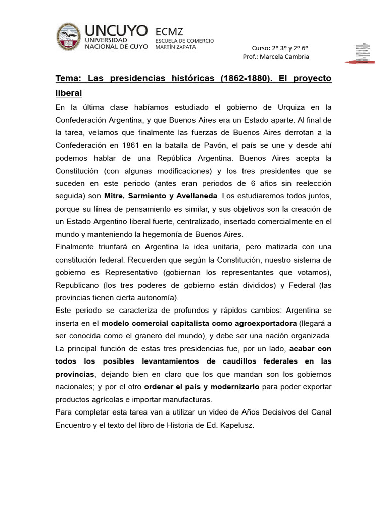 45 Presidencias Históricas (18621880) PDF