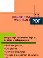 Dokumenta U Osiguranju