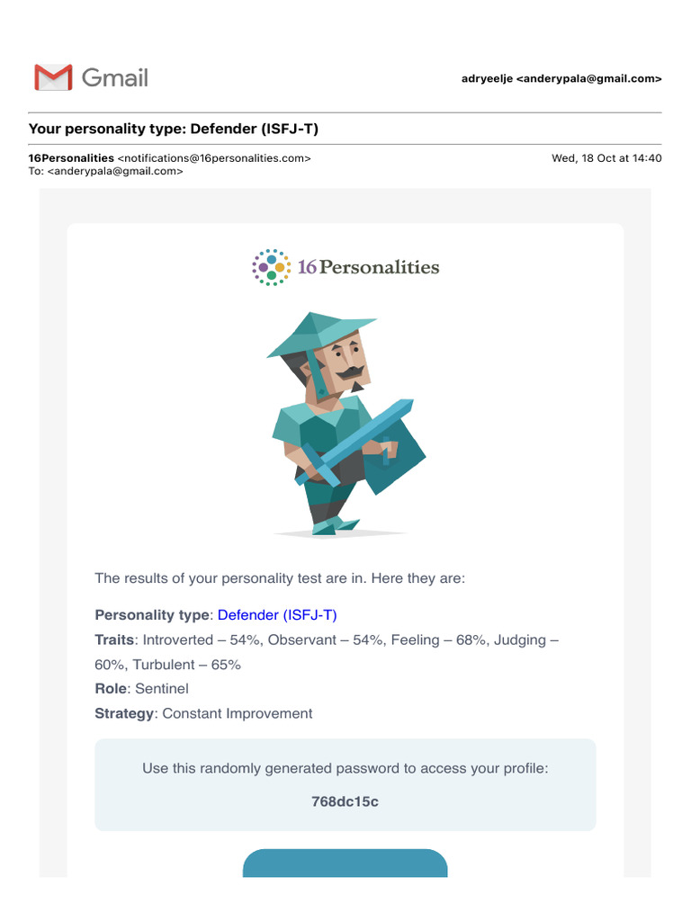 Understanding the Defender Personality | PDF