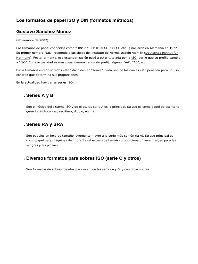 Formatos De Papel Intermedios: Medidas De Hojas De Papel – AVMX