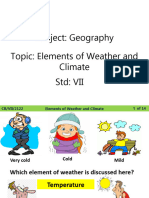 PPT2 - VII - Geog - Elements of Weather and Climate