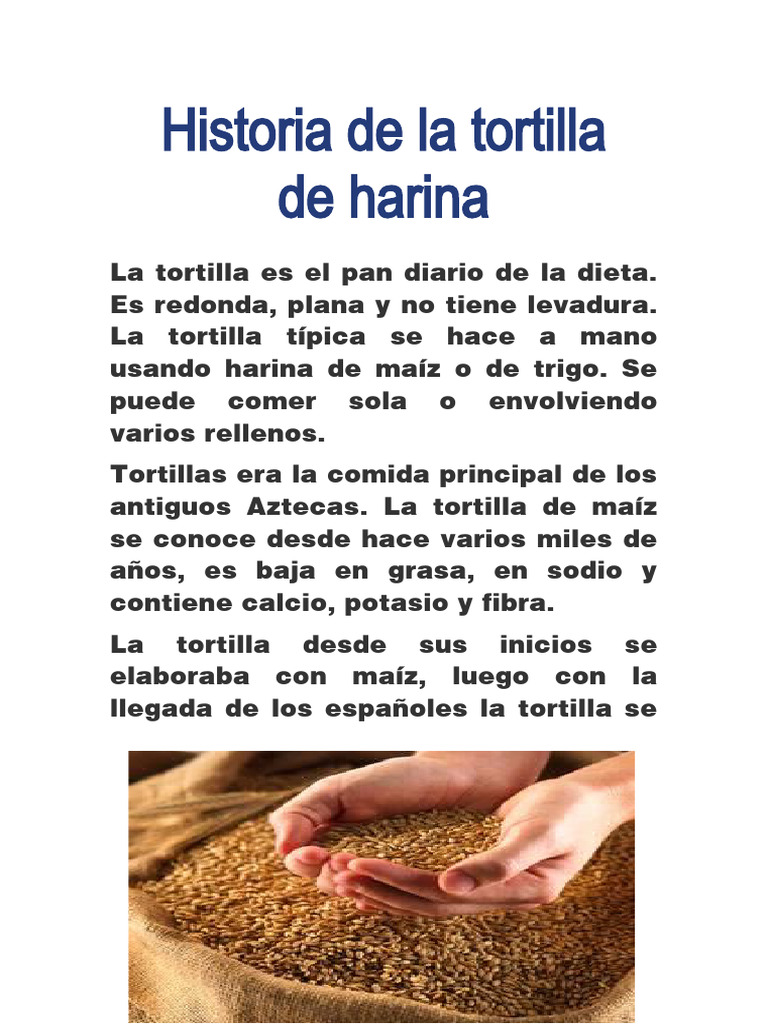 Historia de La Tortilla de Harina PDF