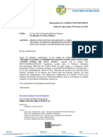 Para: Fiscalizador de Obras Públicas Asunto: Designacion de Fiscalizador de La Obra