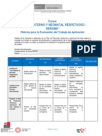 Rúbrica Curso Trato Materno y Neonatal - Serums VB