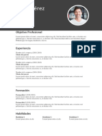 Plantilla CV 1 Gratis InfoJobs