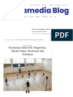 Permainan Bola Voli - Pengertian, Teknik Dasar, Peraturan Dan Peralatan