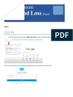 Profit and Loss Report Process Document