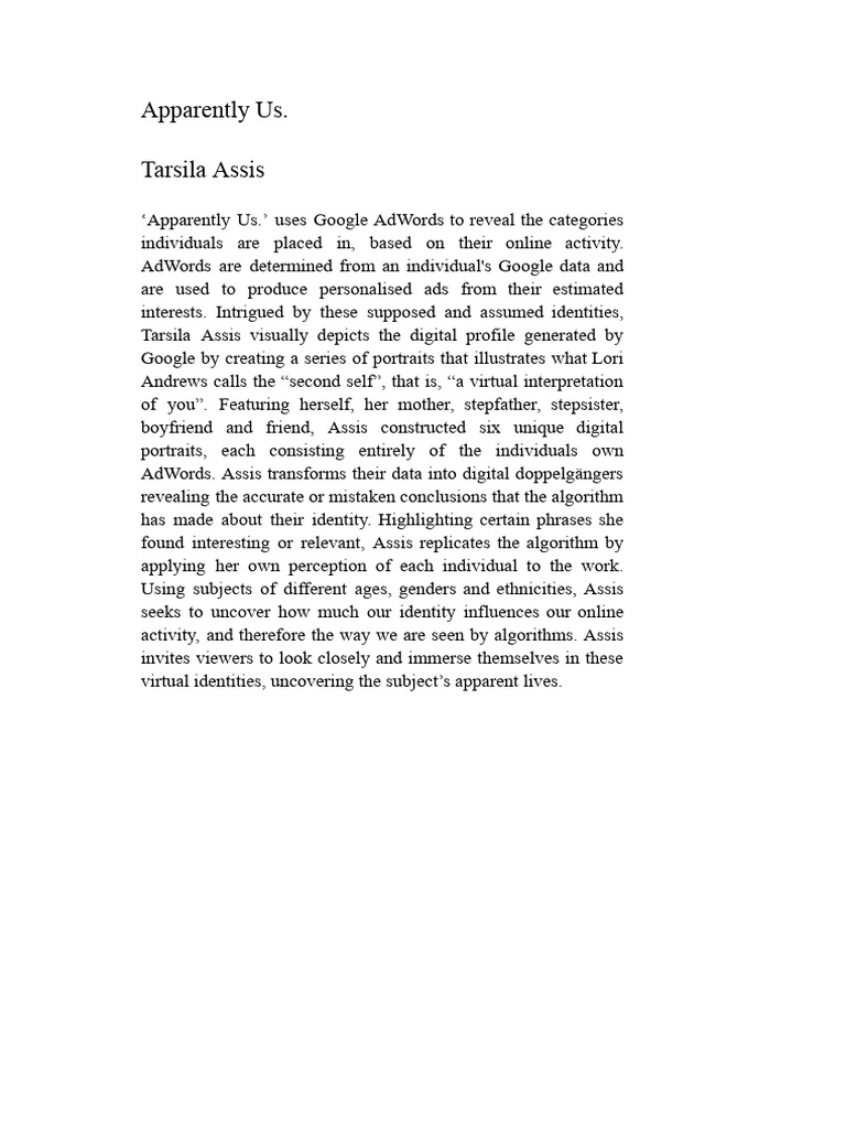 Artist Statements PDF