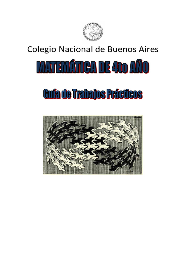 Guia 4to Ano 2023-1 | PDF | Número complejo | Vector Euclidiano