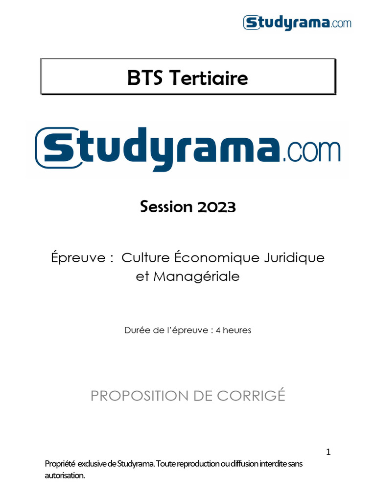 Corrige Cejm PDF Business Partie prenante