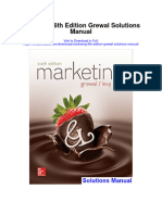 Marketing 6th Edition Grewal Solutions Manual