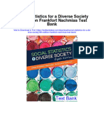 Social Statistics For A Diverse Society 8th Edition Frankfort Nachmias Test Bank