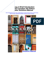 Sociology A Brief Introduction Canadian Canadian 5th Edition Schaefer Solutions Manual