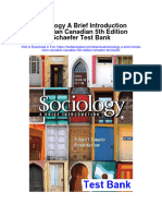 Sociology A Brief Introduction Canadian Canadian 5th Edition Schaefer Test Bank