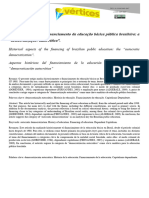 Aspectos Historicos Do Financiamento Da Educação Básica No Brasil - A Democratização Autocrática