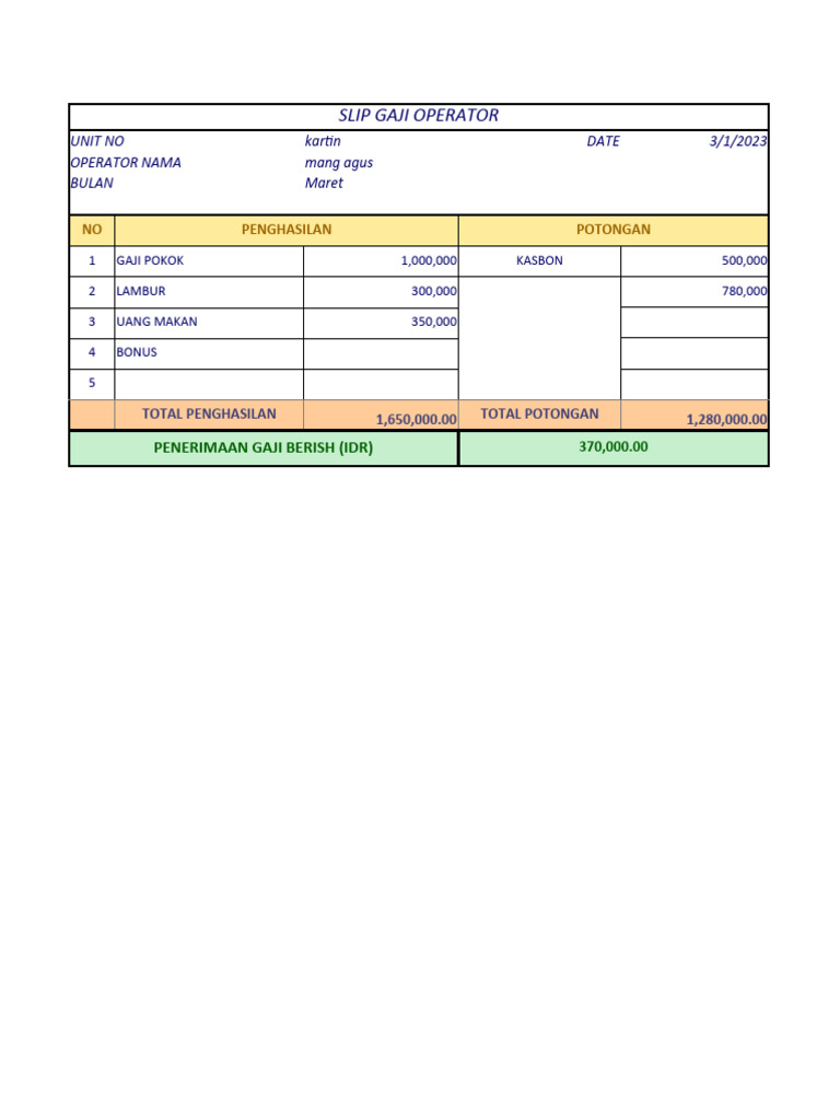 Salary slip oct 22 pdf