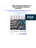 Sociology Exploring the Architecture of Everyday Life 11th Edition Newman Test Bank