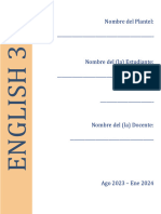 Booklet English III - Propuesta A Estatal Ago 2023 - Ene 2024