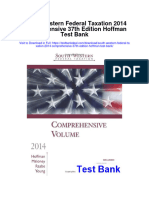 South Western Federal Taxation 2014 Comprehensive 37th Edition Hoffman Test Bank